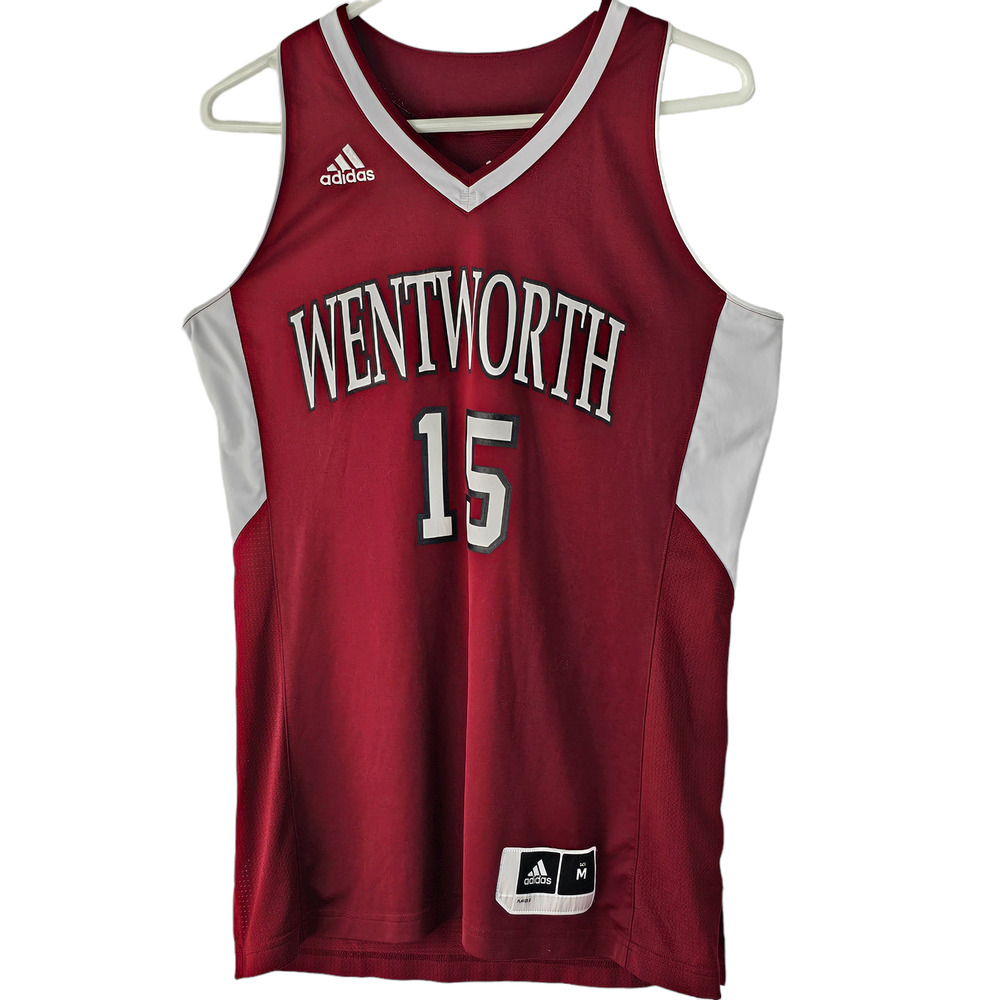 Top Vintage Wentworth Military Academy women's basketball jersey Medium